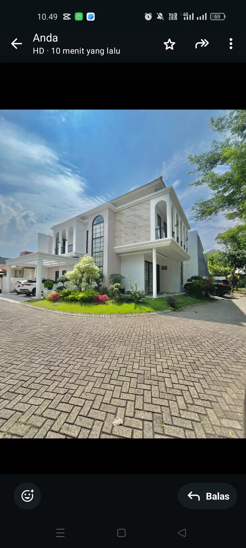 Rumah 2 Lantai Hook Full Furnish di Taman Puspa Raya Citraland, Sby