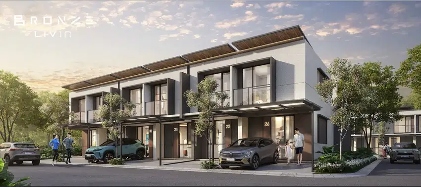 Rumah modern minimalis tipe Bronze Park Serpong Tangerang