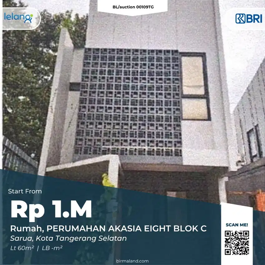 Rumah Dijual, Perum Akasia, Sarua, Ciputat, Tangerang Selatan
