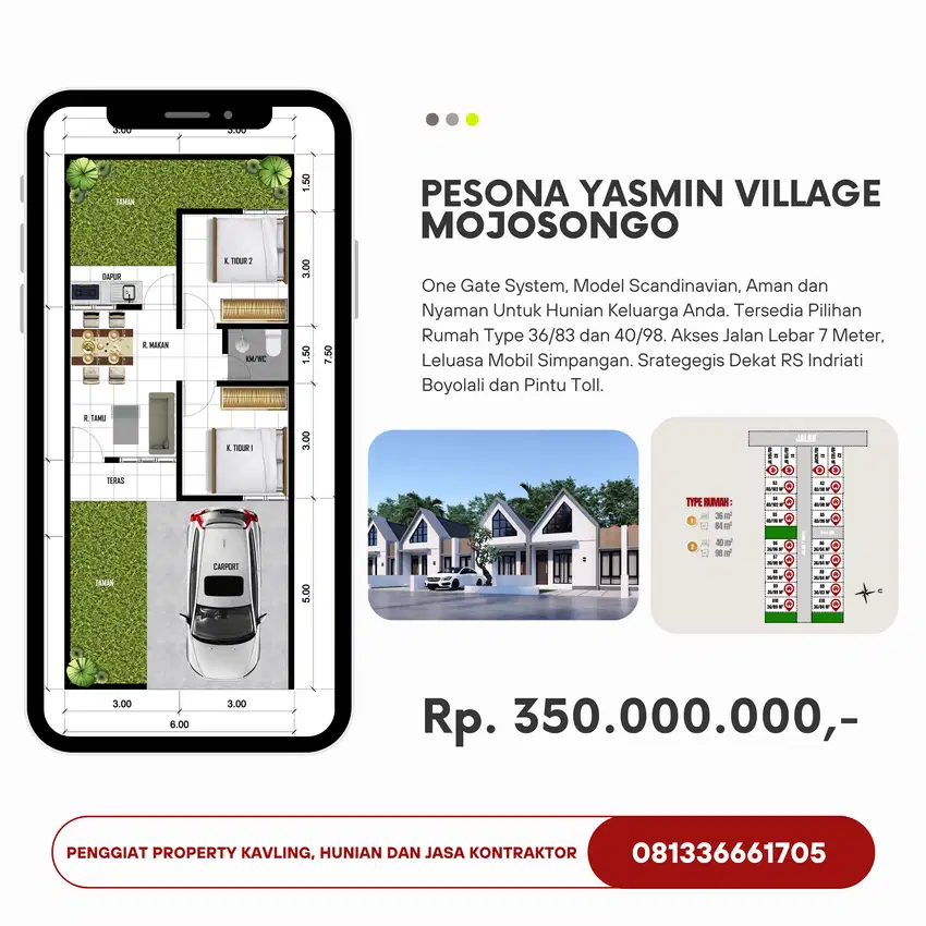 One Gate System, Type 36/83, Nyaman Dekat Kota Solo