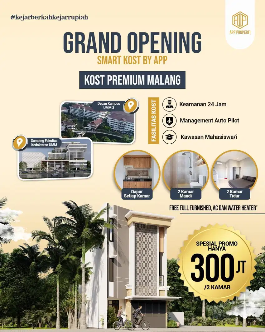 KAMAR KOS 300 JUTA KOTA MALANG