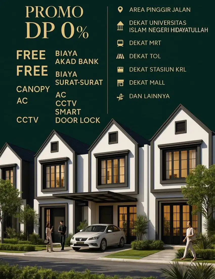 TOWNHOUSE EKSLUSIF STRATEGIS DEKAT MRT LEBAK BULUS
