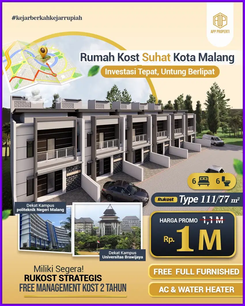 Rumah Kost Eksklusif di Malang – Dekat Kampus Unisma