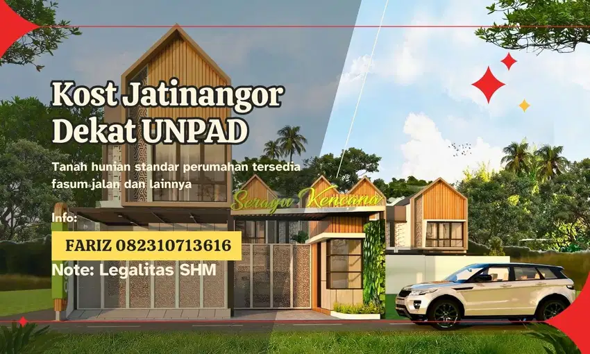 Kost Jatinangor Full Furnished hanya 5 menit ke UNPAD