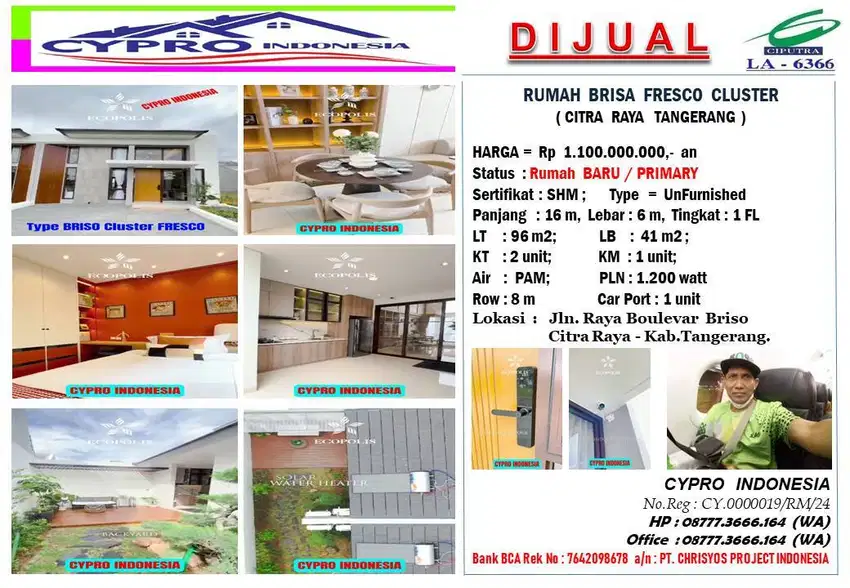 BRISA FRESCO CLUSTER IDAMAN SETIAP INSAN