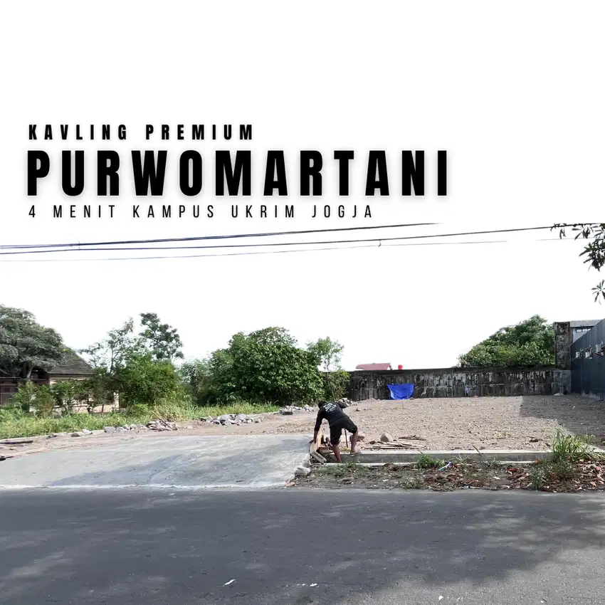Sisa 1 Unit : Kavling Purwomartani, 4 Menit Kampus UKRIM, SHM, 198 m2
