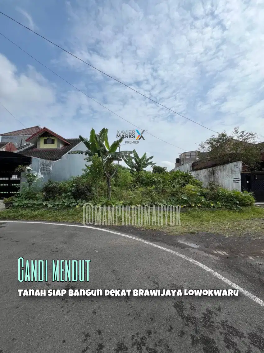 Tanah strategis dekat Brawij Di Candi Mendut Lowokwaru Malang