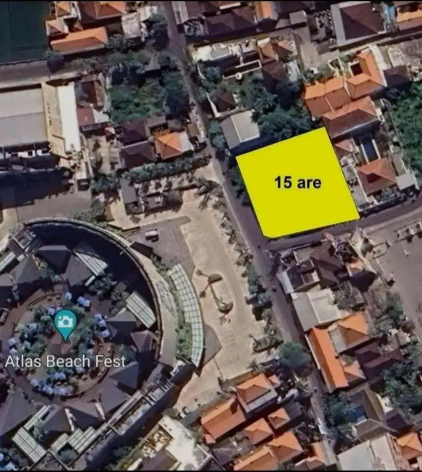 Langka tanah premium 15are depan atlas beach club pantai canggu berawa
