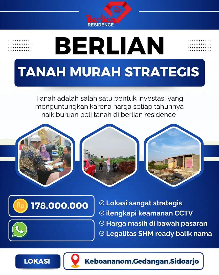 TANAH MURAH SIAP BANGUN DAN STRATEGIS CEPAT SUDAH SHM