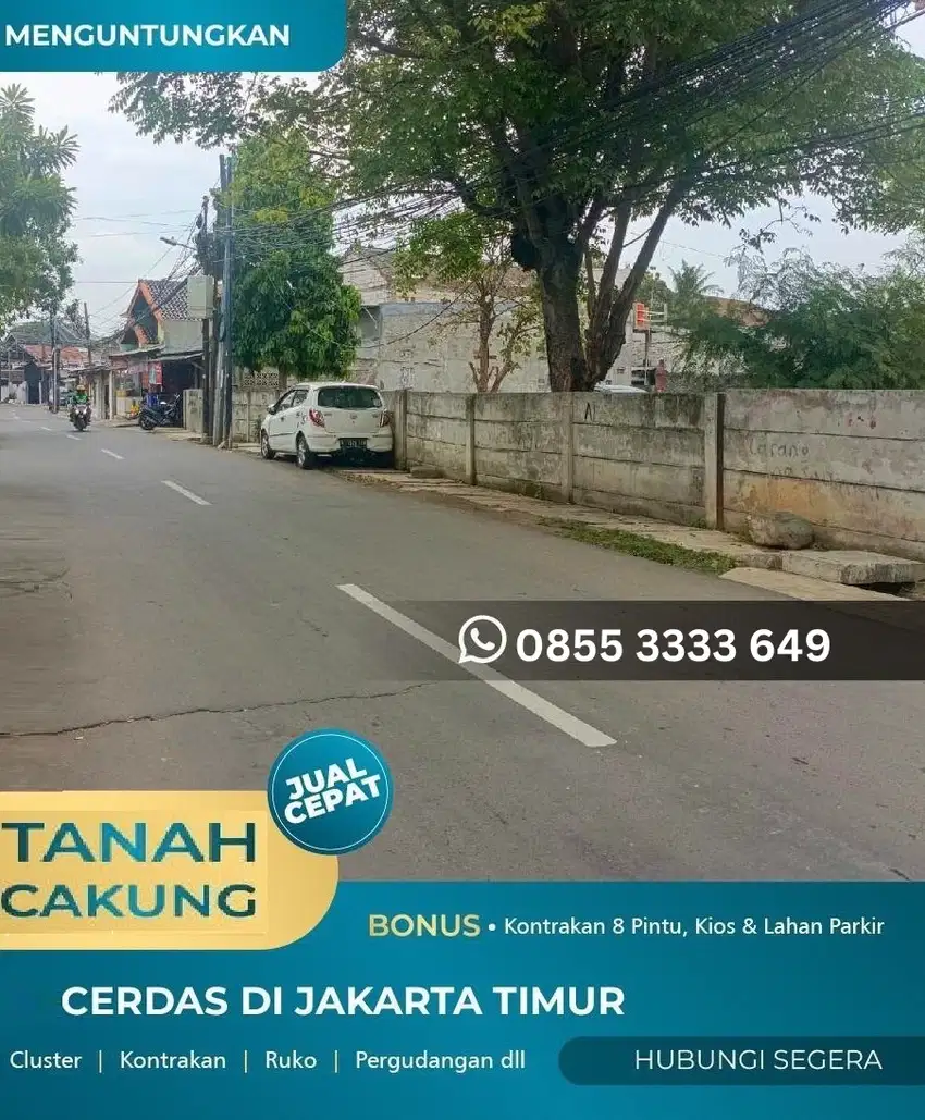 Tanah di Cakung Jakarta Timur Cocok untuk Investasi dan Bisnis