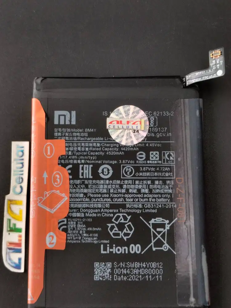 Baterai POCO F3 BM-4Y / Baterai POCO F4 5G BP-49 ORIGINAL