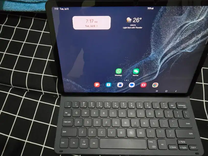 Samsung tab s8 resmi sein 8/128 graphite bonus keyboard