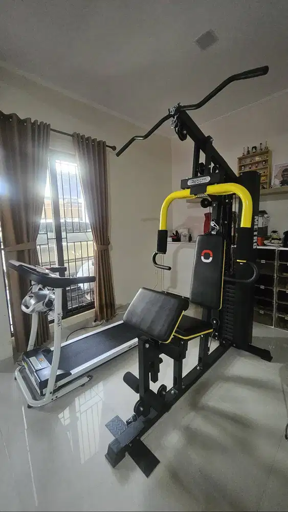 Jual Alat Fitness Home Gym + Treadmil (1 Set)