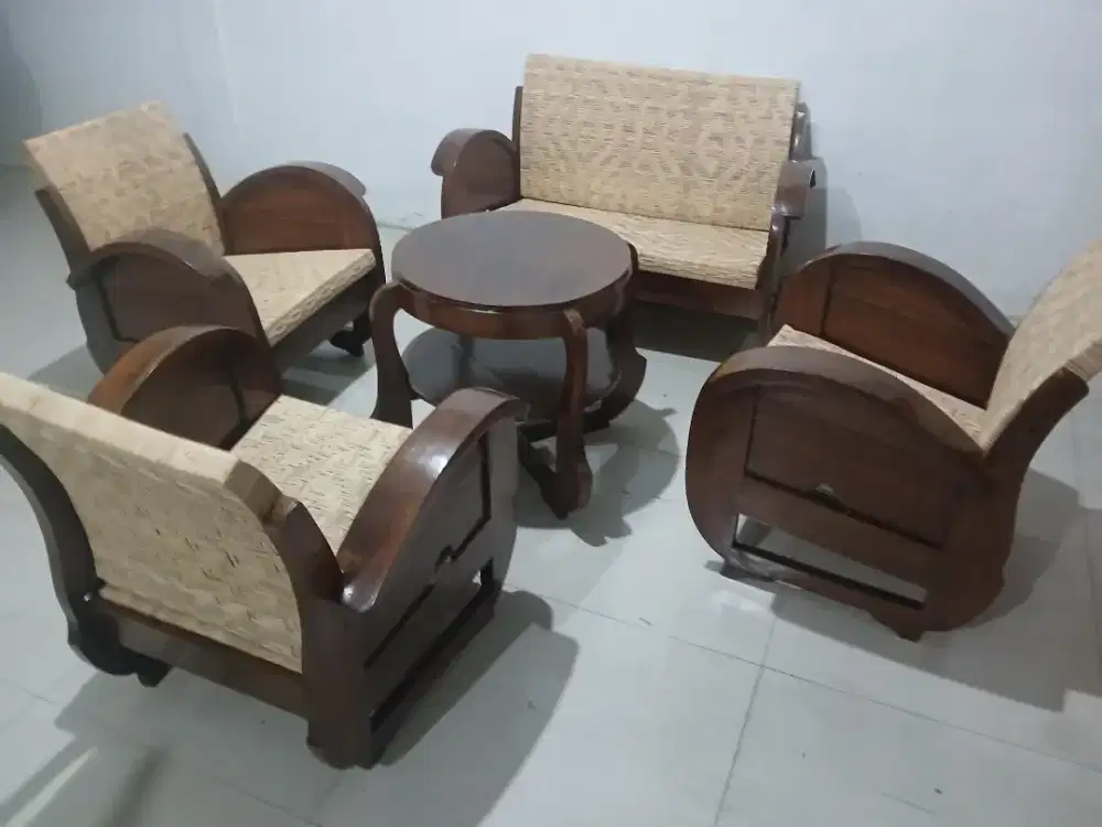 Kursi Sedan Rotan Antik Jadul