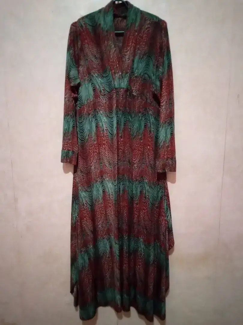 Dress corak warna warni