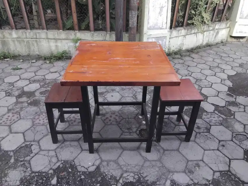 meja kursi warung cafe bekas