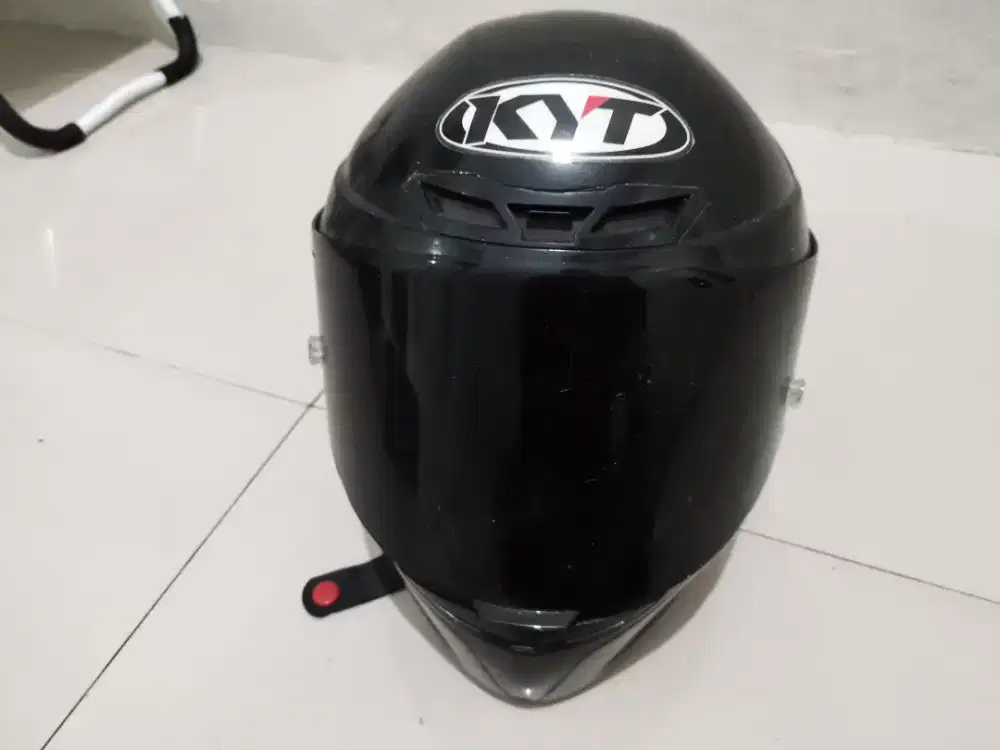Helm KYT TT Course Second Hitam Glossy