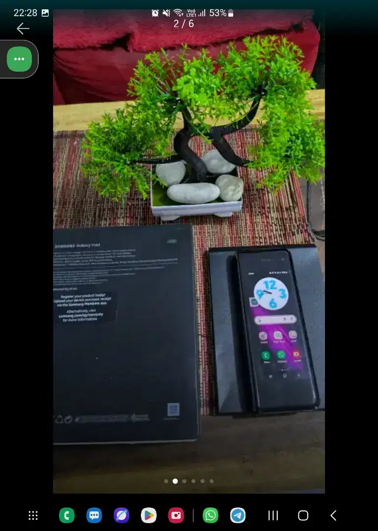Samsung Galaxy fold 1 12/512 Fullset mulus murmer minus