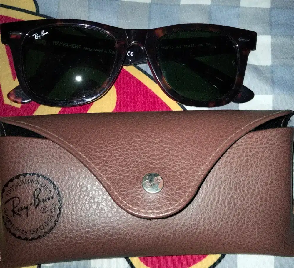 Kacamata Rayban wayfarer rb2140 902 G15 Made in italy