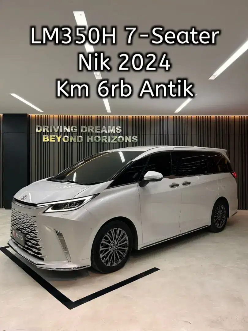 Lexus LM350 Hybrid LM350H AT 2024 Putih 7-Seater B2448KH Km6rb