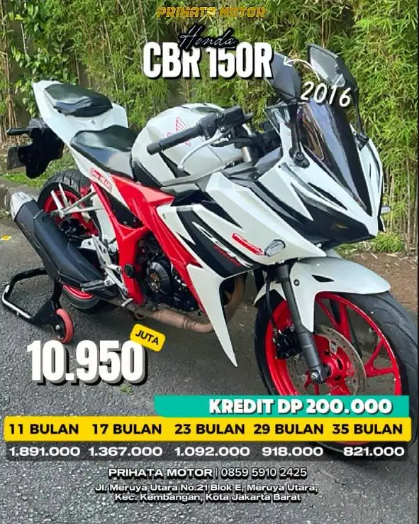 DP 200 Ribuan Honda CBR 150R Facelift 2016