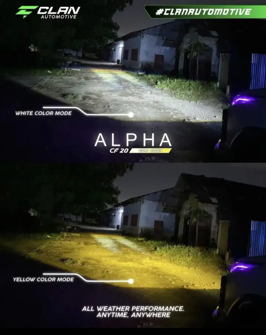 Foglamp Biled Clan Alpha CF30 Dual Color - Demon Matrix RGB