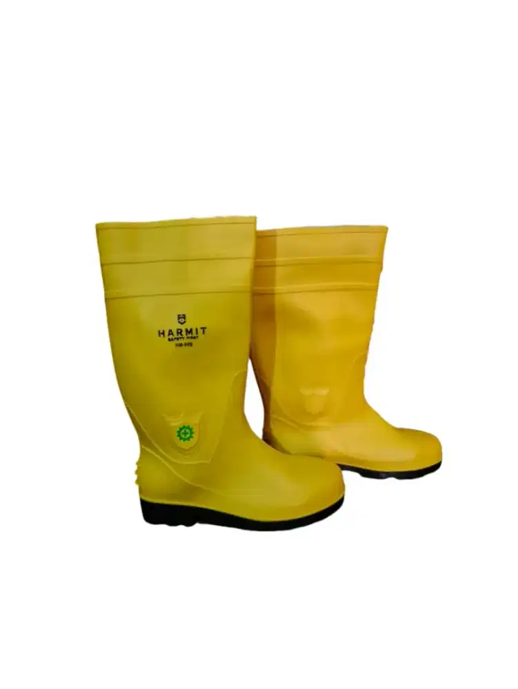 Sepatu Boot Safety Rubber Proyek APD Yellow