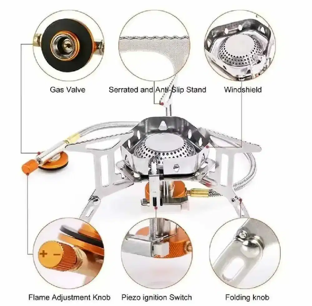 kompor gas portable, ultralight windproof