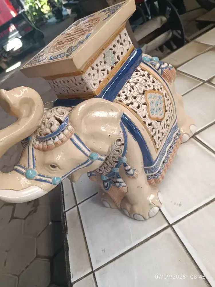 Dekorasi Patung gajah jadoel