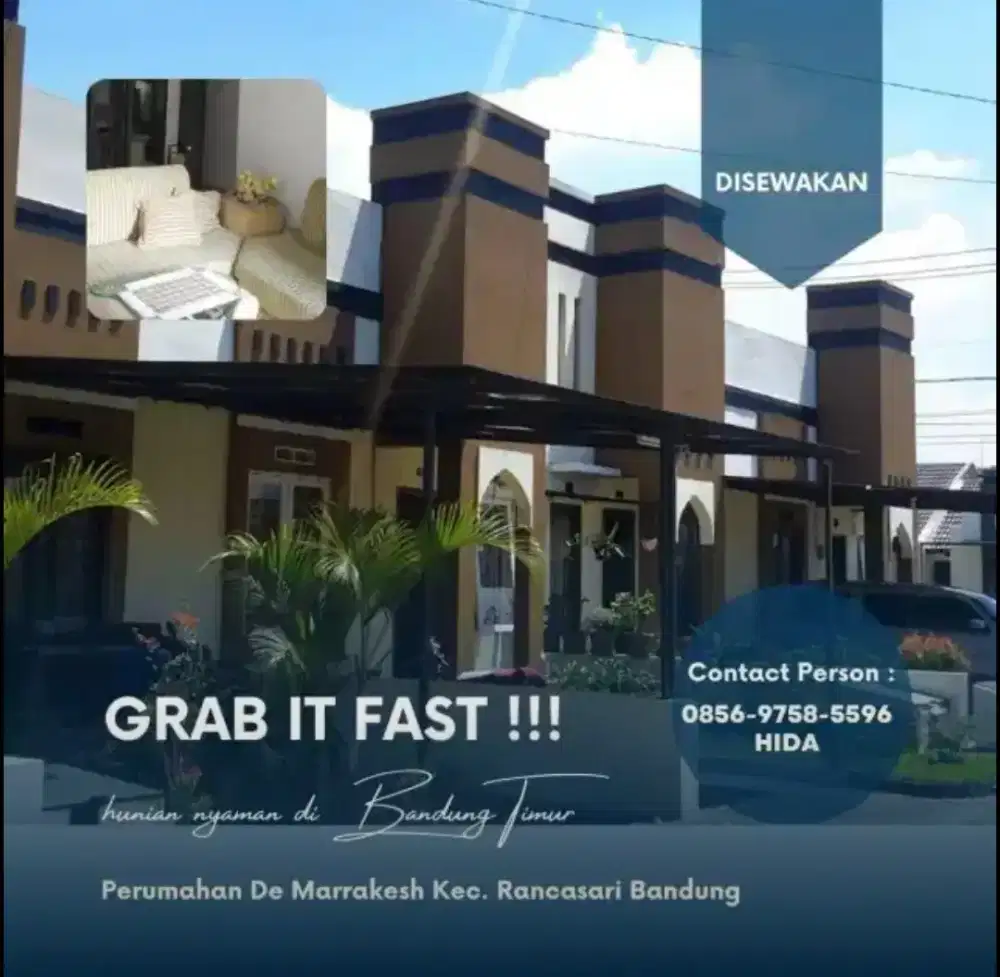 Rumah strategis nyaman disewakan bulanan