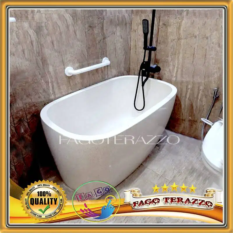 Bathtub Teraso – Perpaduan Estetika Alami dan Kenyamanan Mewah  Bathtu