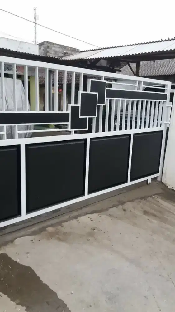 Bengkel las Lampung tralis kanopi pintu pagar gerbang tangga