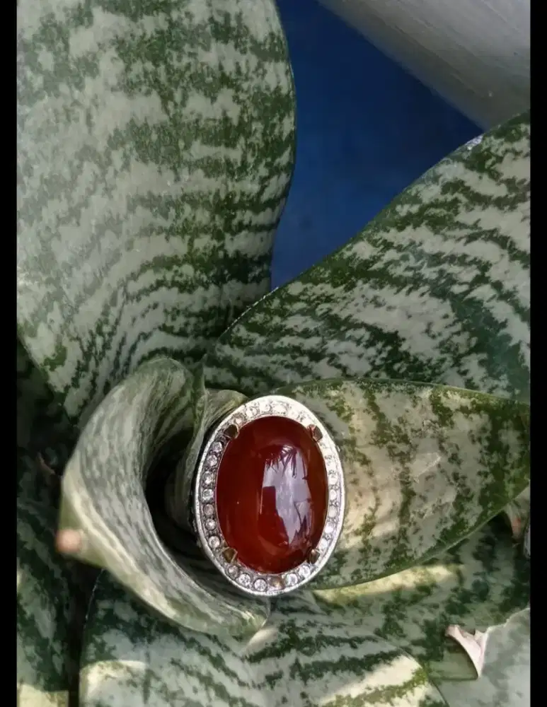 NATURAL BATU AKIK YAMAN MERAH