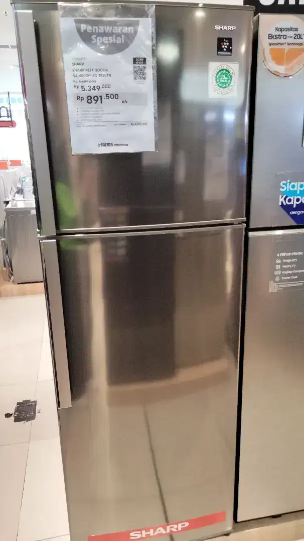 KULKAS SHARP 2DOOR 352LTR