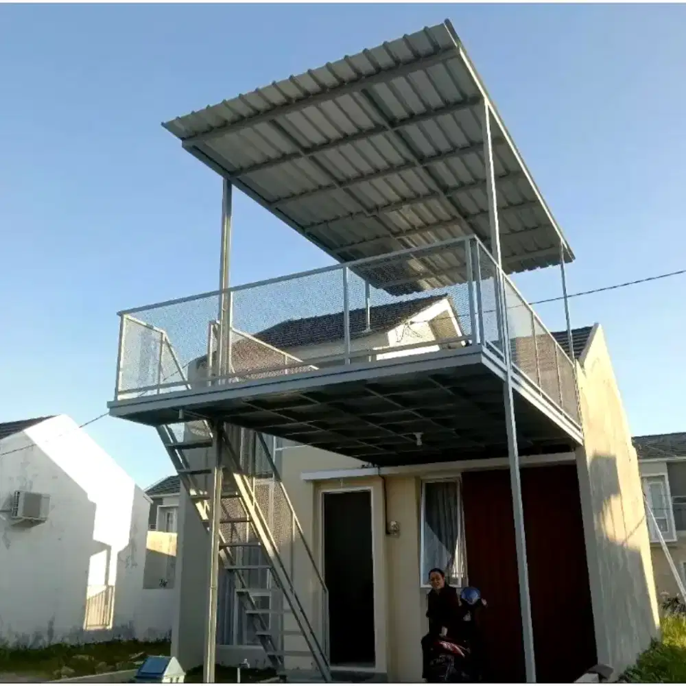 mezzanine besi dak besi lantai dua rangka besi