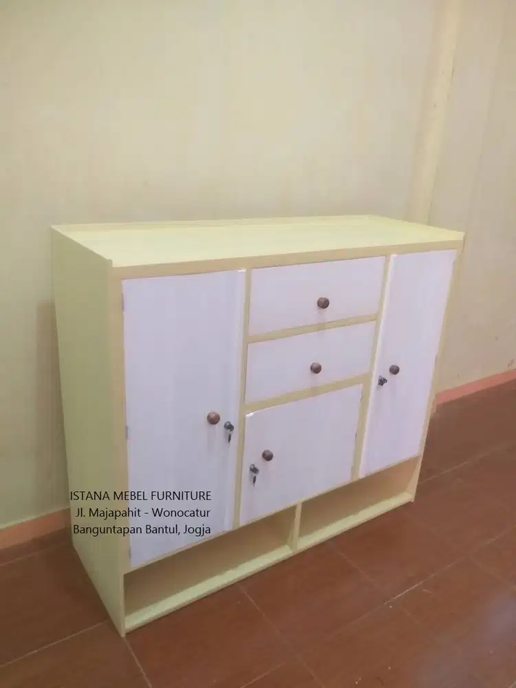 Almari Lemari Bifet Bufet Biffet Buffet Meja Rak TV Televisi Kayu (bt)