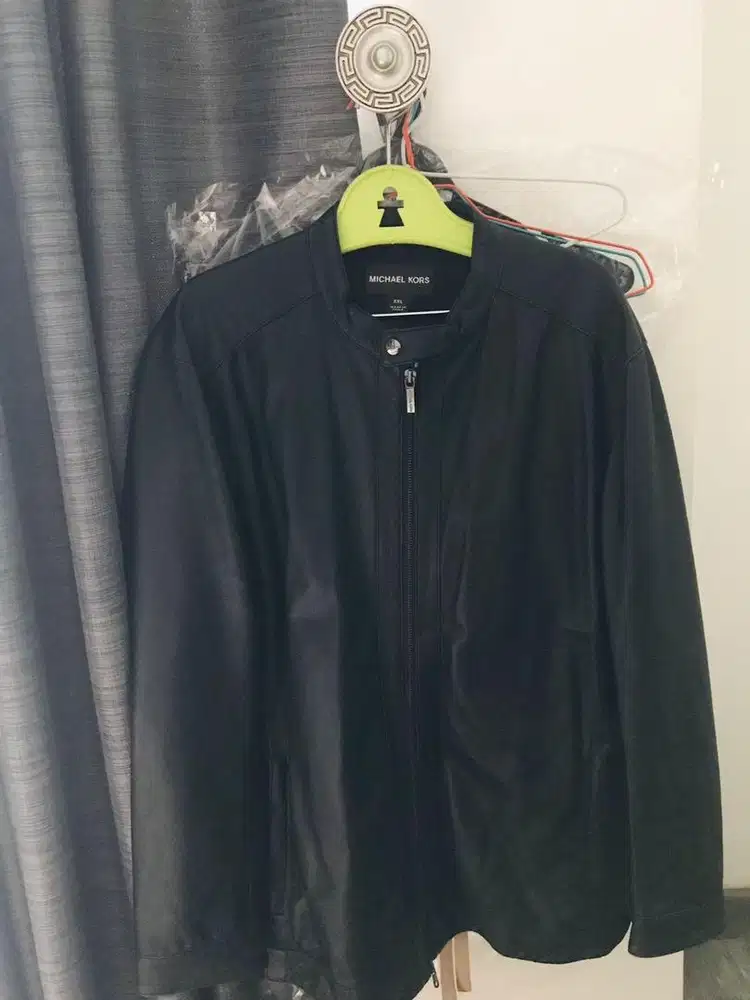 Jaket kulit michael kors