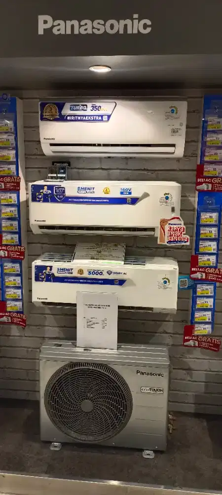(Promo) AC Panasonic 1/2PK Baru (Kredit Tanpa DP)