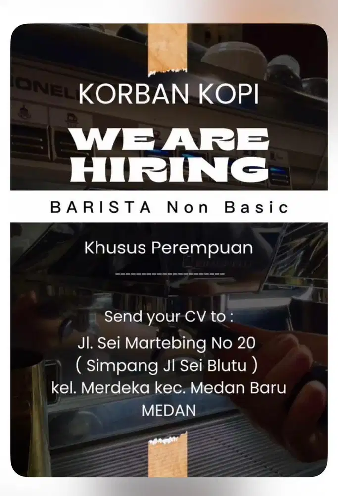 Lowongan barista non basic