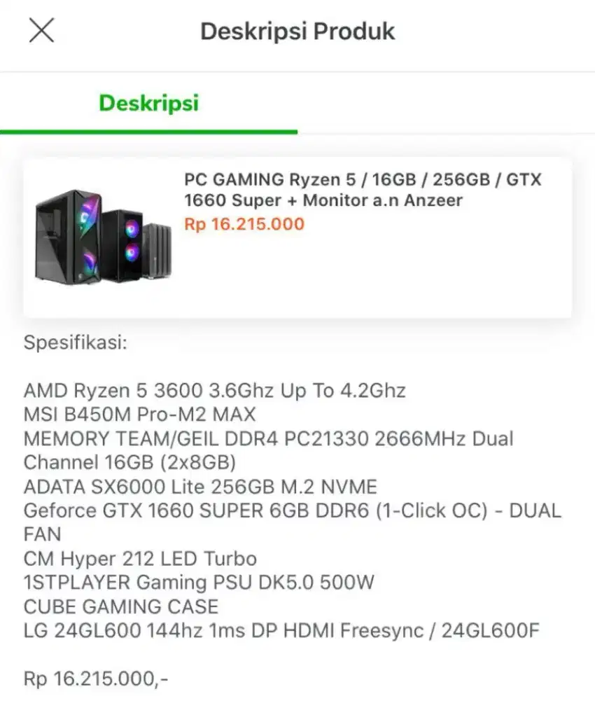 Gaming PC only 4 Year old first owner + 500gb external SSD