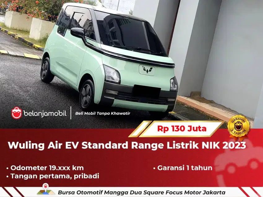 [ GARANSI 1TH ] Wuling Air EV Standard Range Listrik Hijau 2023/2024