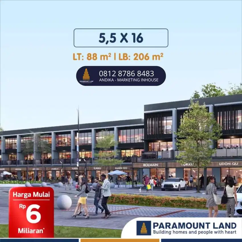 RUKO HAMPTON AVENUE LOKASI STRATEGIS DI JALAN RAYA GADING SERPONG BSD