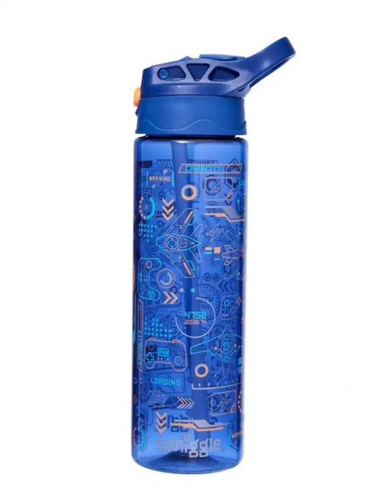 Botol Minum Smiggle Beta Plastic Flip Drink Bottle 650Ml