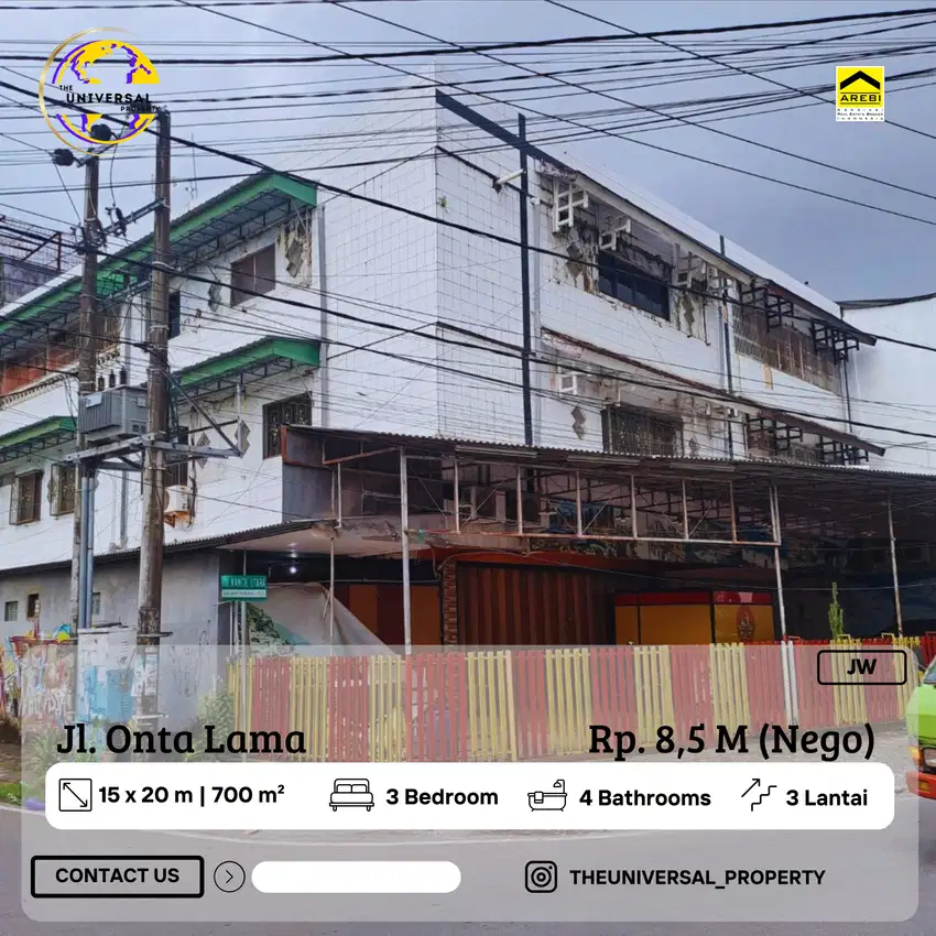 Dijual Ruko Makassar 3LT Poros Onta Lama Strategis Dalam Kota Nego!