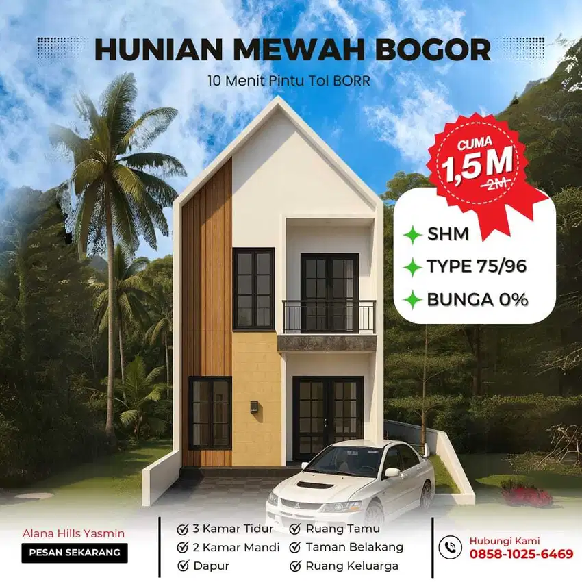 Rumah Murah Special Promo Di Yasmin Bogor