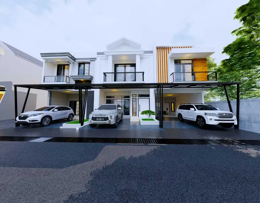 Rumah mewah SHM pinggir jalan dekat universitas yarsi cempaka putih
