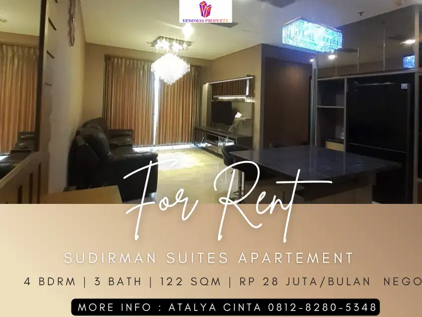 Disewakan Apartement Sudirman Suites 3BR+1 Full Furnished