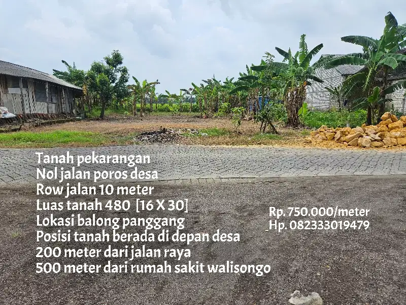 Tanah pekarangan cocok di buat buka usaha