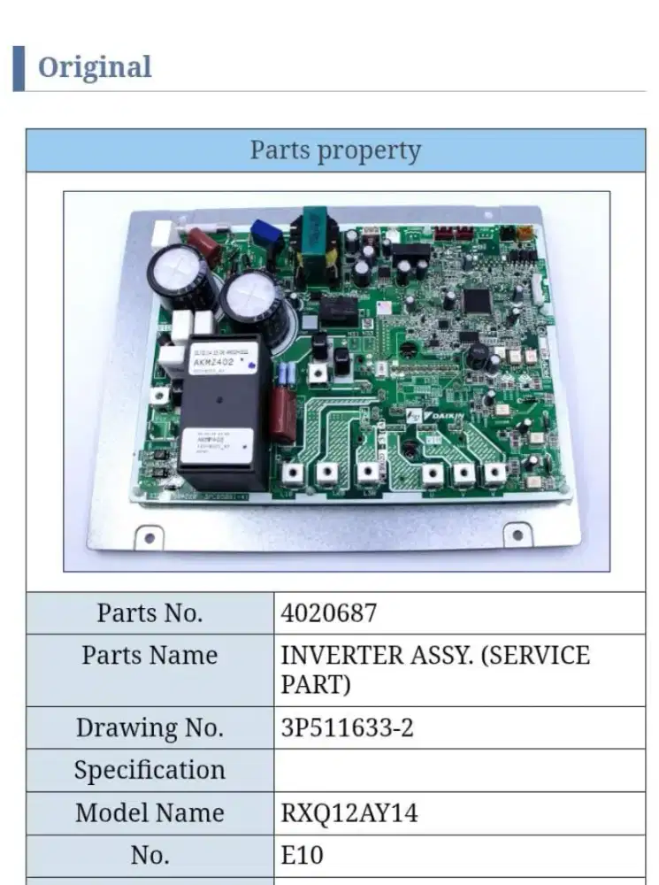Modul INVERTER ASSY ( Service Part )