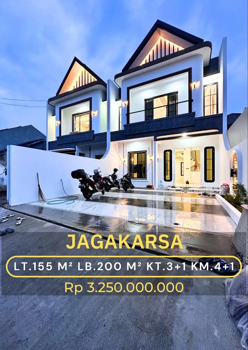 RUMAH BARU KEREN SCANDINAVIAN SIAP HUNI DI JAGAKARSA JAKARTA SELATAN